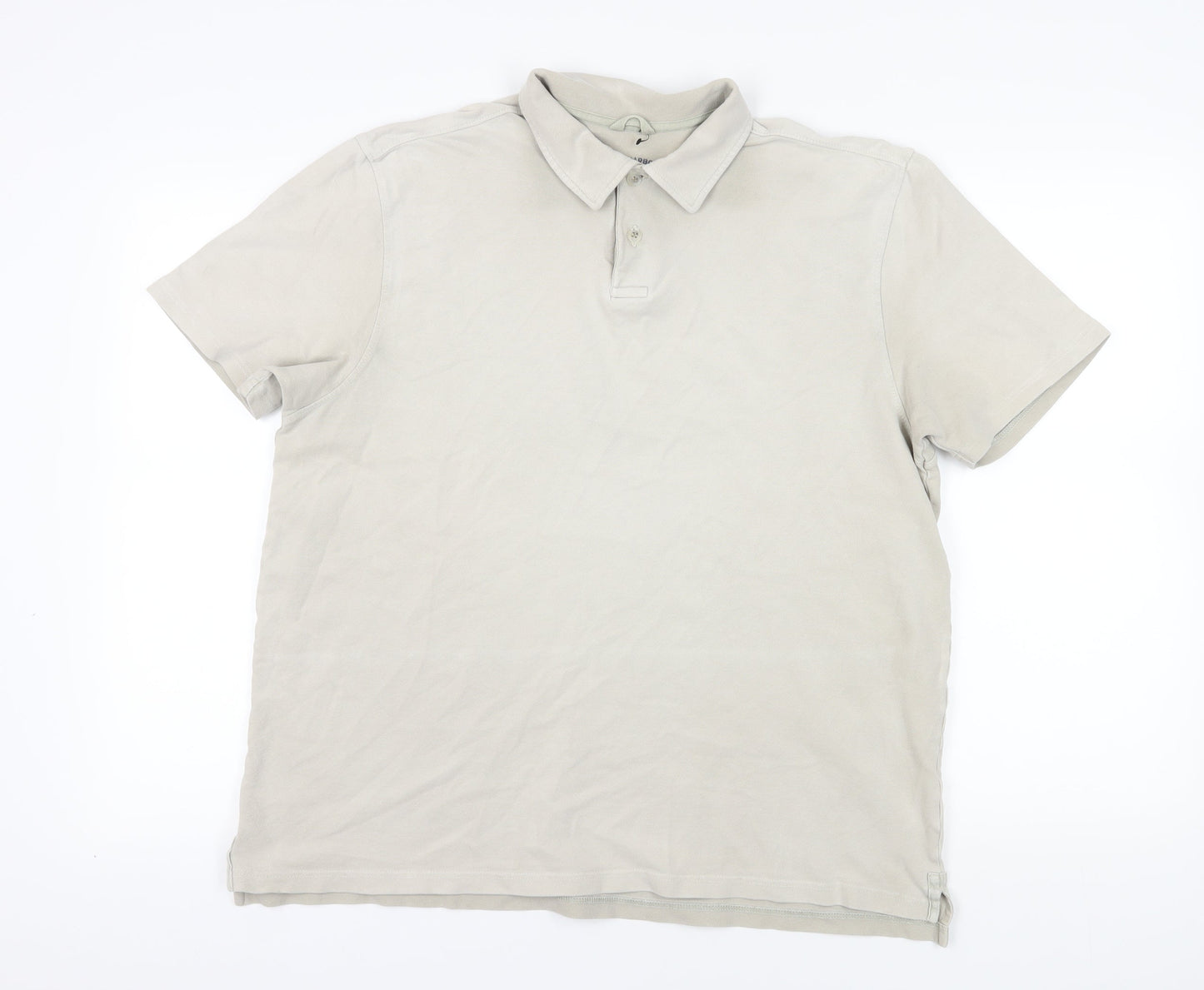 Marks and Spencer Beige Polo - Large, Short Sleeve