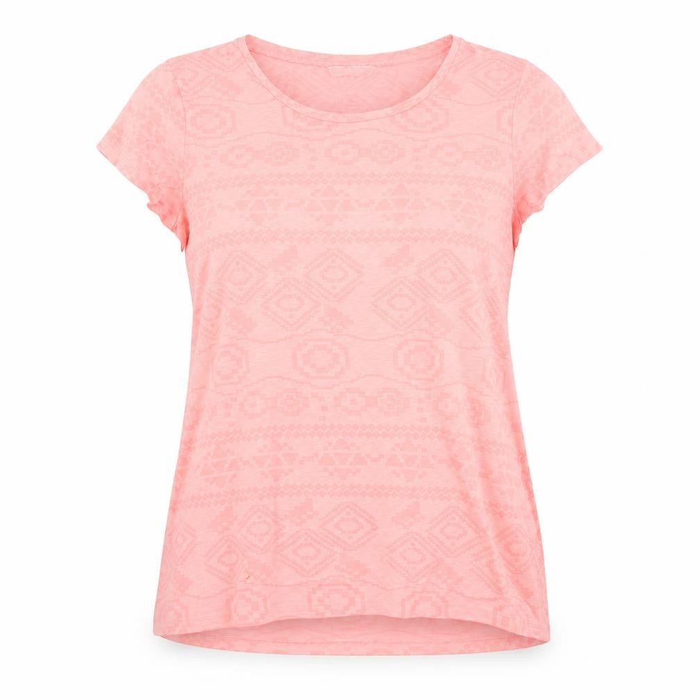 Red Herring Pink Geometric T-Shirt, M, Summer Casual