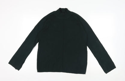 Additional front view of Next Green jumper, size 10, Mock Neck, Excellent