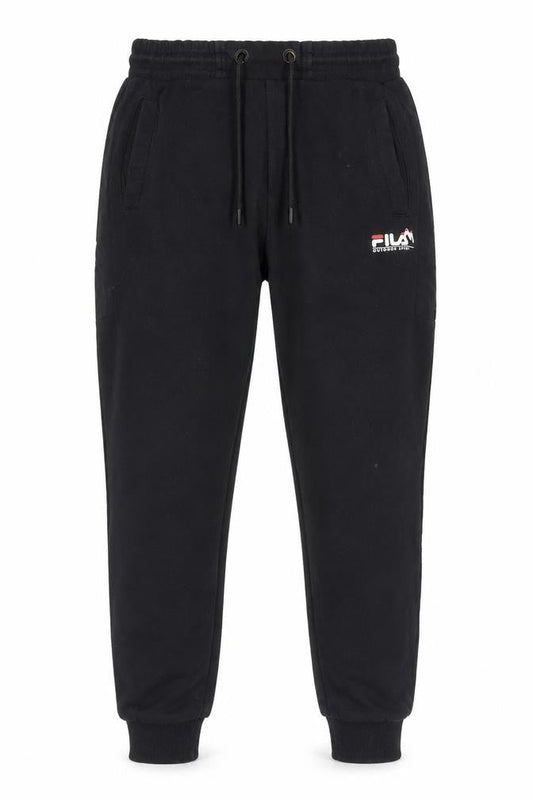Front view of Fila Black Jogger Trousers, size S, Casual Style