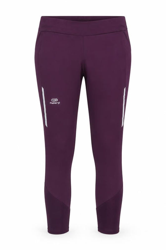 Kalenji Purple Compression Running Trousers, Size 10
