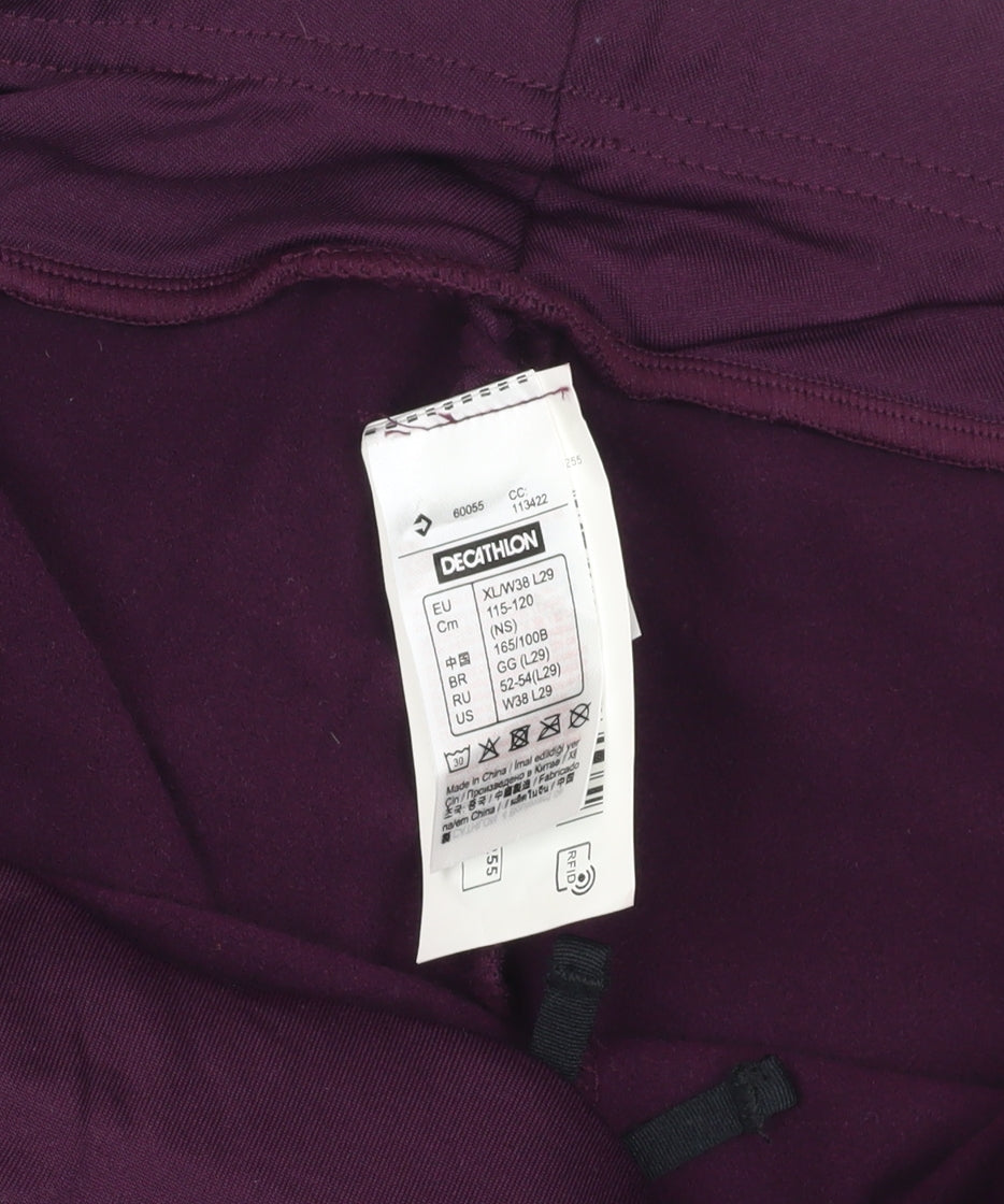 Kalenji Purple Compression Running Trousers, Size 10