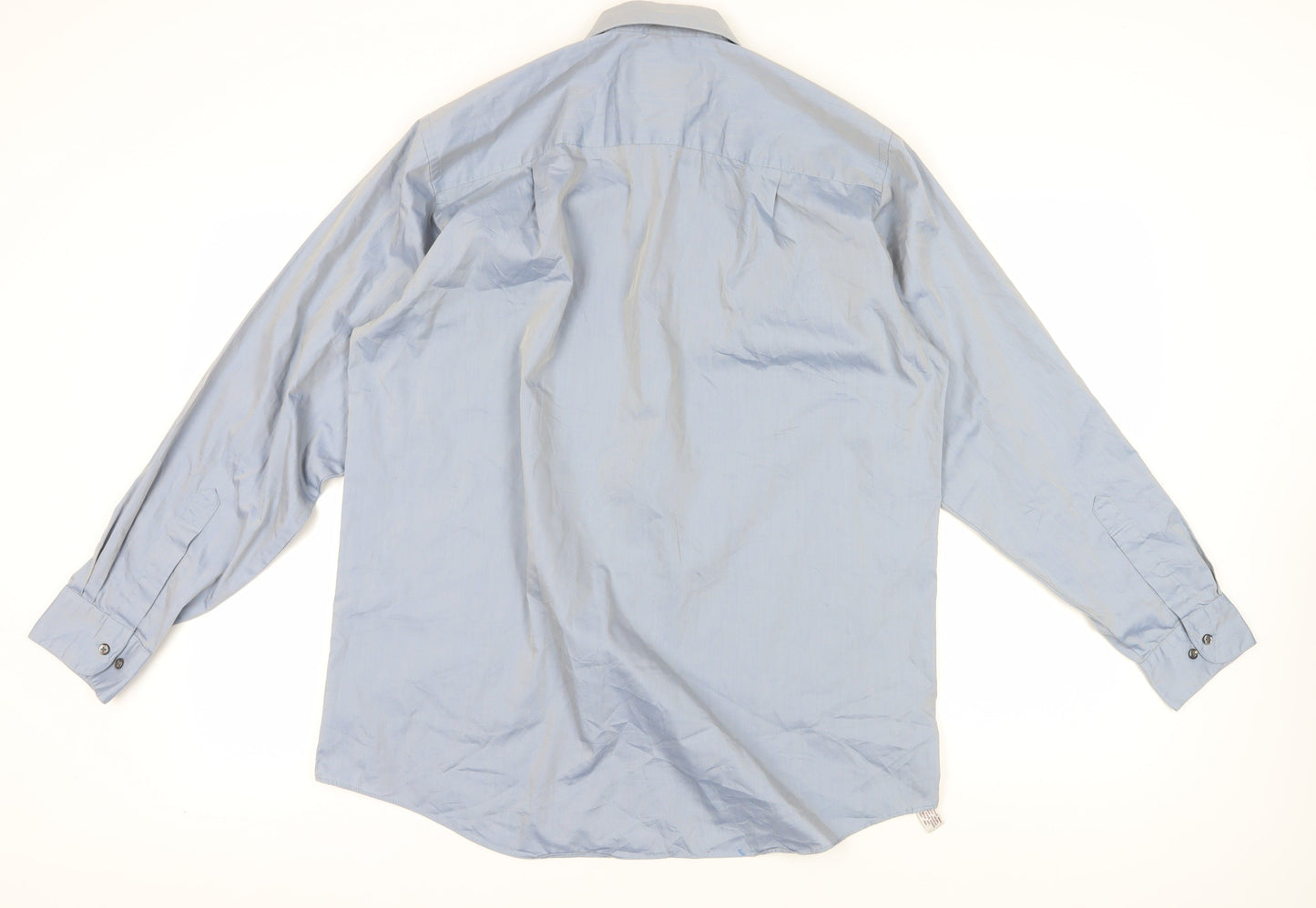 Etienne Aigner Blue Long Sleeve Button-Up Shirt