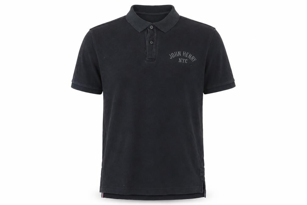 John Henry Black Slim Fit Men's Polo M