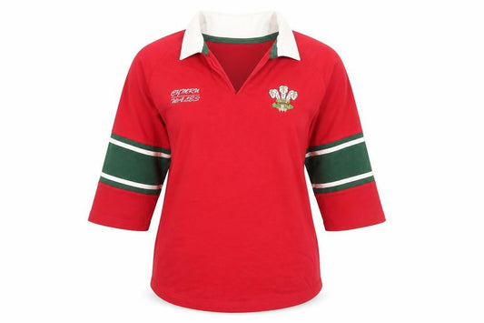 Manav Womens Red Sports Polo Shirt, Cotton, Size 12,
