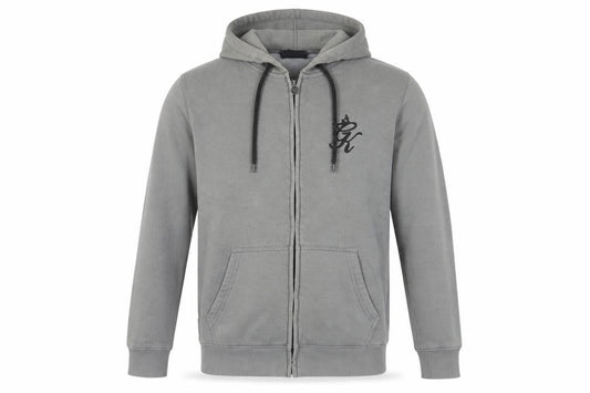 Gym King Grey Full Zip Men's Hoodie - Size S