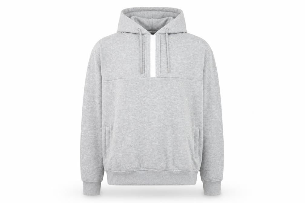 VOI Grey Hooded Pullover Hoodie - Size L