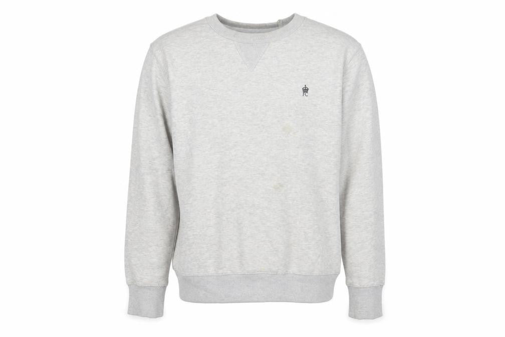 French Connection Grey Pullover Sweatshirt - Size L