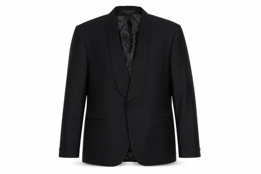 Marks & Spencer Mens Black Wool Jacket Blazer Size XL Regular