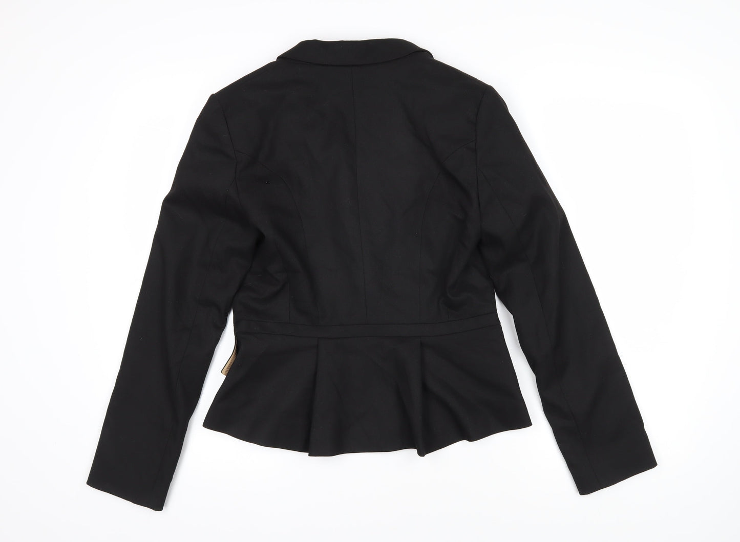 Oasis Womens Black Jacket Blazer Size 10 Button