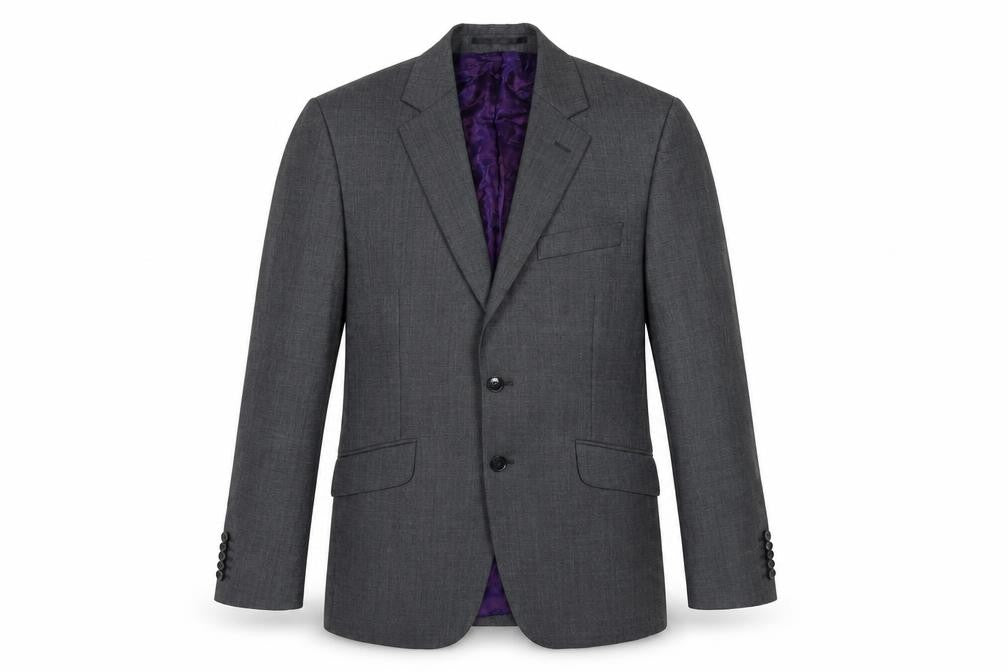 Duchamp Mens Grey Wool Jacket Blazer Size 38 Regular