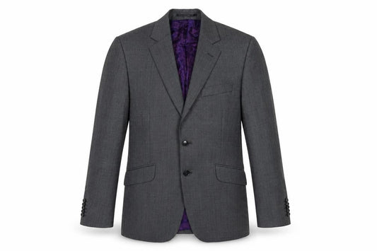 Duchamp Mens Grey Wool Jacket Blazer Size 38 Regular