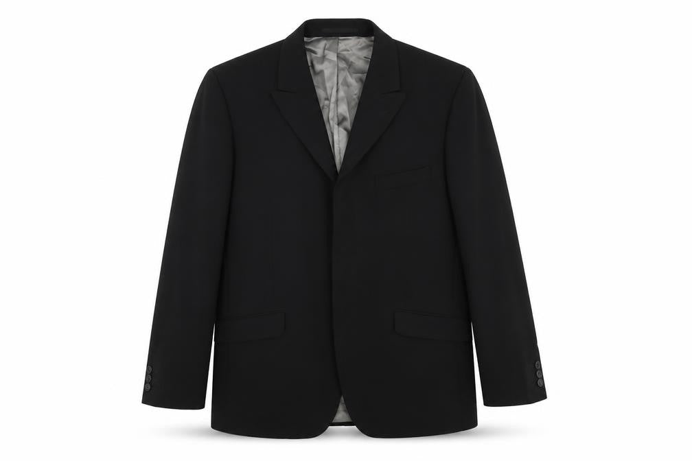 Jonathan Adams Mens Black Wool Jacket Blazer Size 40 Regular