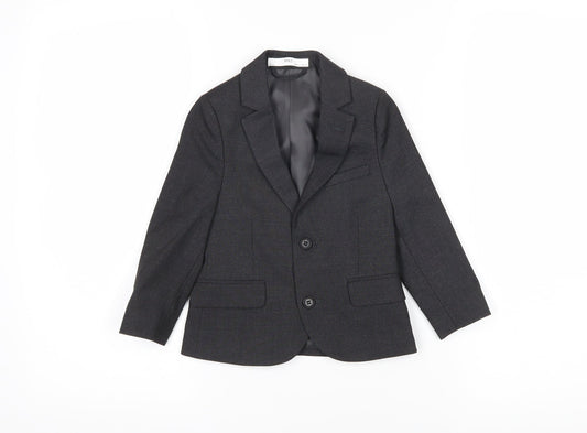 Marks and Spencer Boys Grey Ikat Jacket Blazer Size 2-3 Years Button