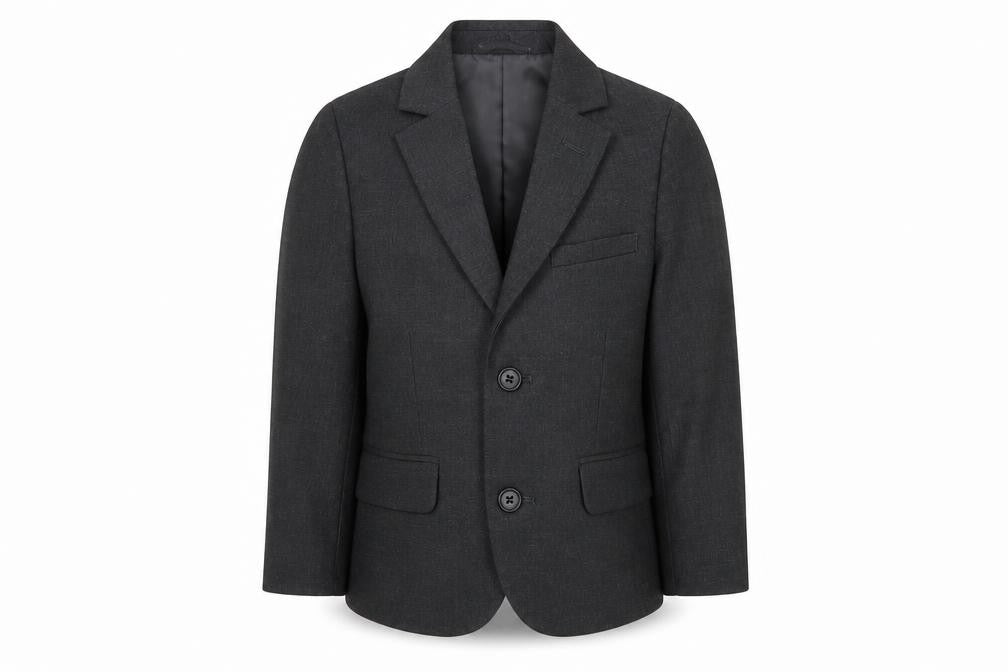 Marks & Spencer Boys Grey Ikat Jacket Blazer Size 2-3 Years Button