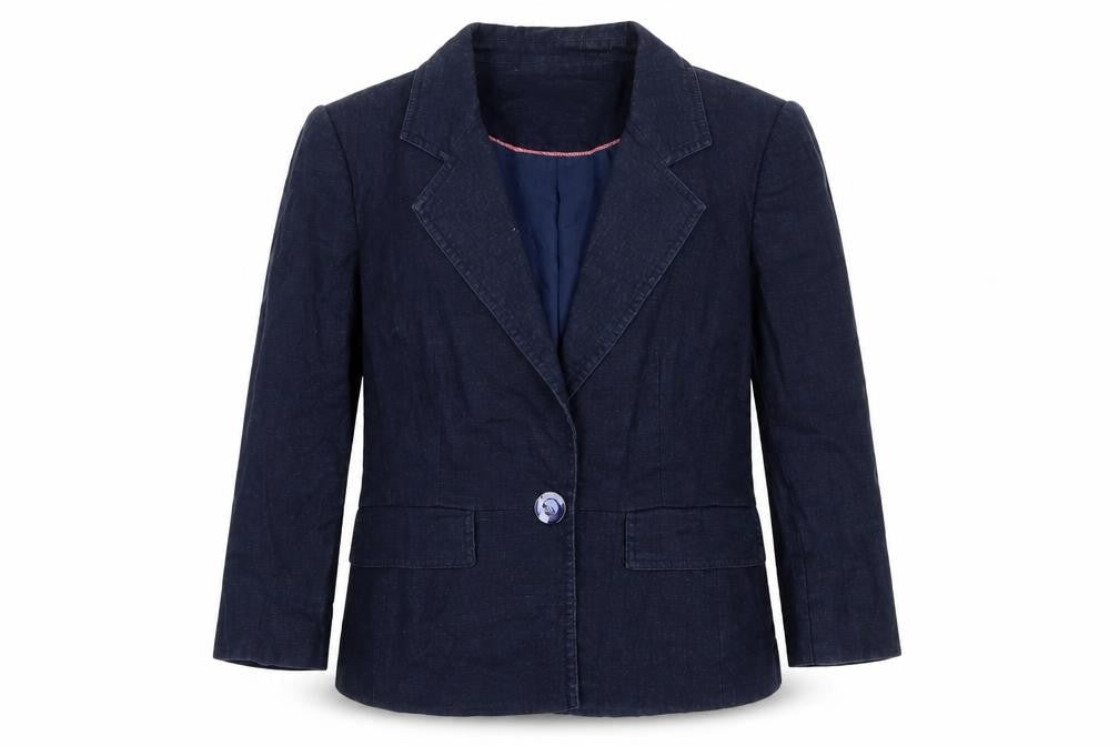 CC Womens Blue Jacket Blazer Size 12 Button