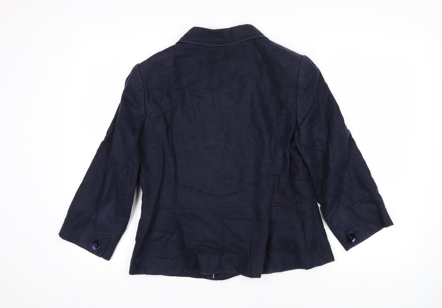 CC Womens Blue Jacket Blazer Size 12 Button