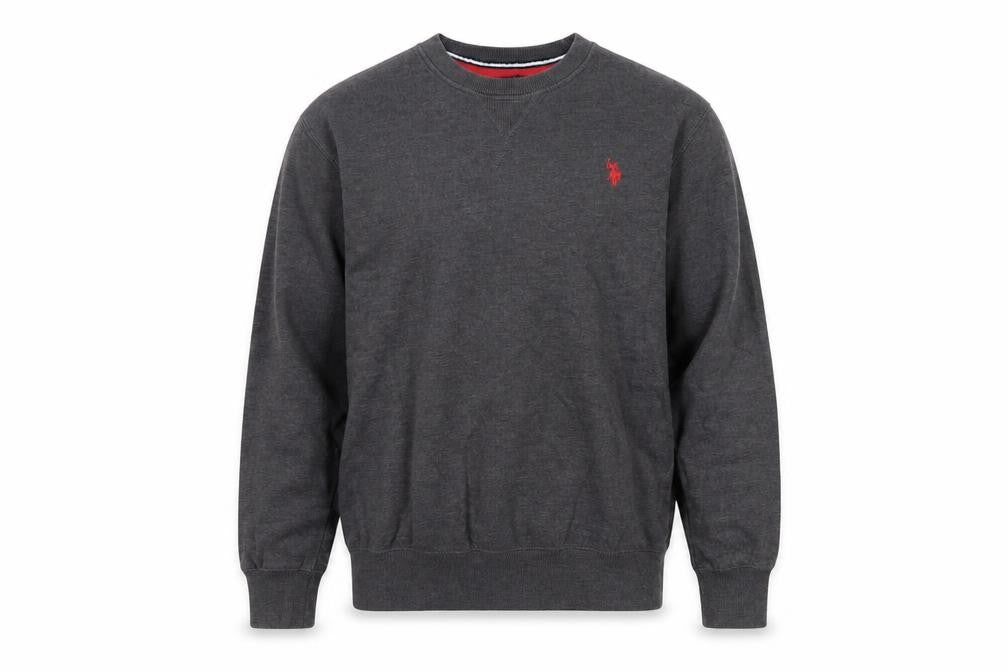 US Polo Assn. Mens Grey Polyester Pullover Sweatshirt Size S