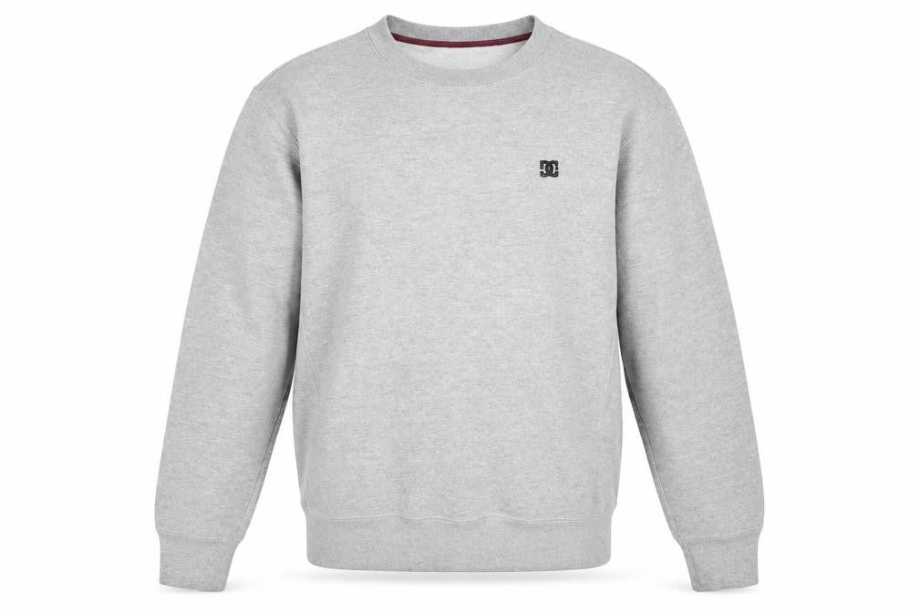 DG Mens Grey Herringbone Polyester Pullover Sweatshirt Size M