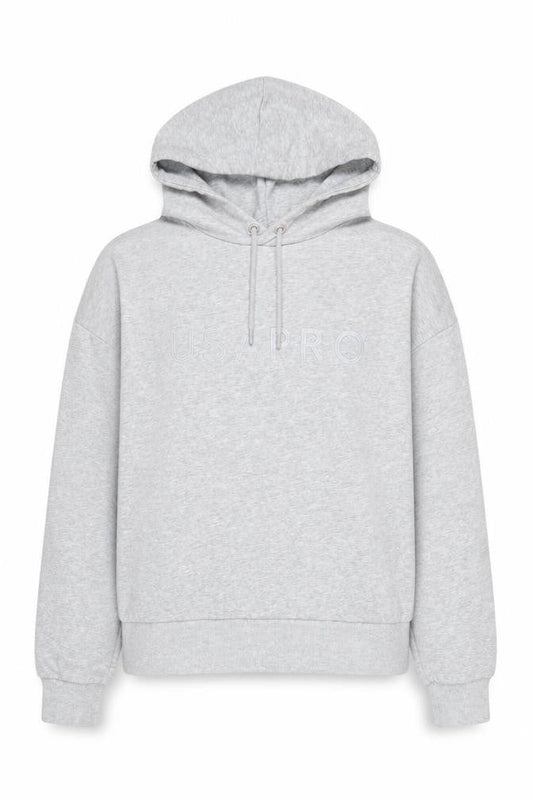 USA Pro Womens Grey Polyester Pullover Hoodie Size 14 Pullover