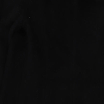 Oasis Womens Black Overcoat Coat Size 10 Button