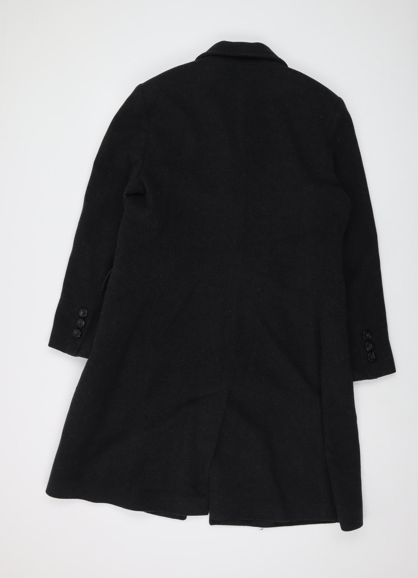 Pinta Womens Grey Overcoat Coat Size 14 Button