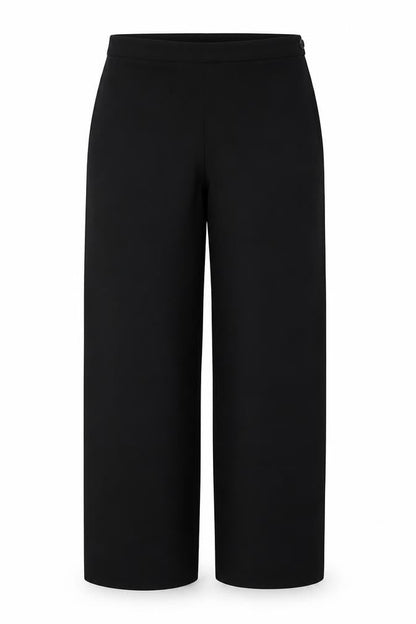 Yessica Womens Black Polyester Trousers Size 14 L31 in Regular Zip