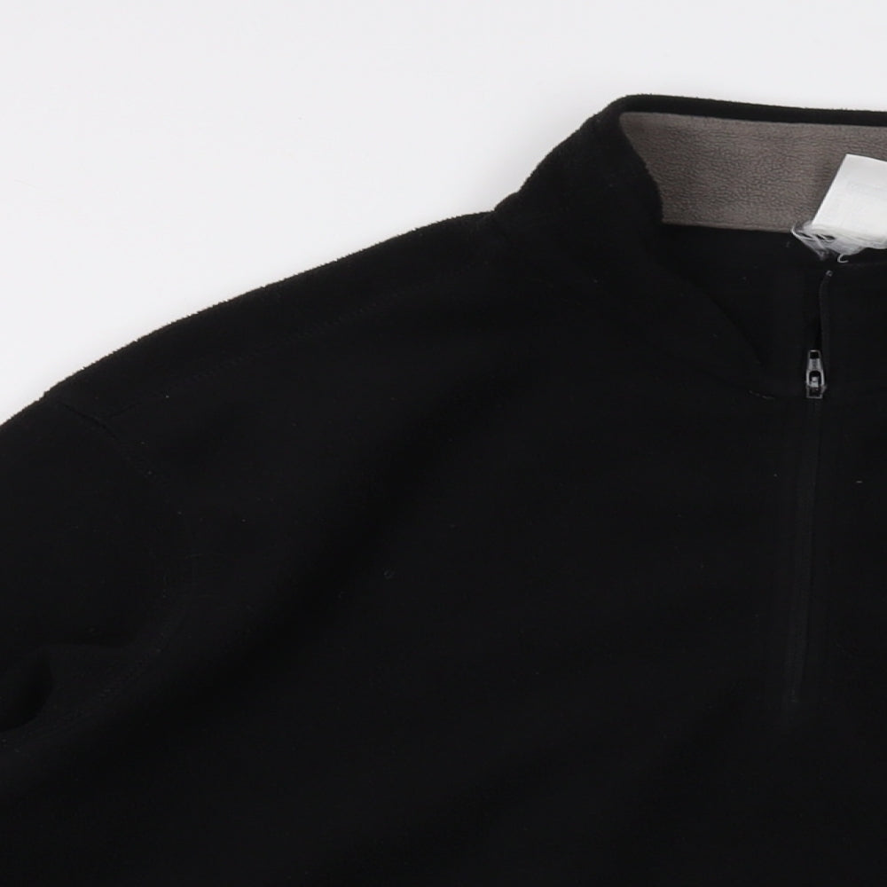 Quechua Mens Black Polyester Pullover Sweatshirt Size XL