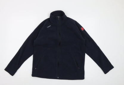 Additional front view of Tribord boys’ blue jacket, size 14, years zip