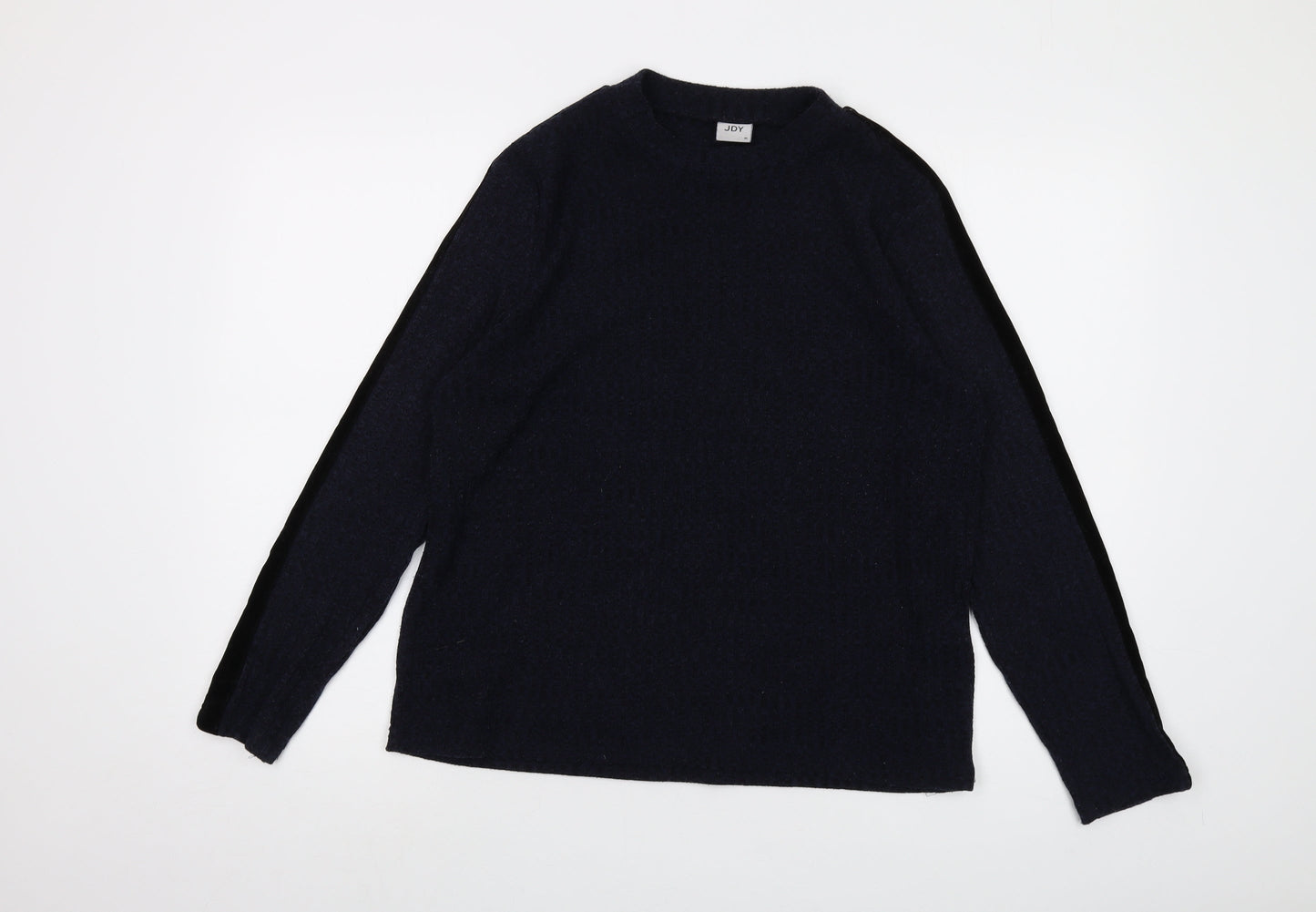 JDY Womens Blue Crew Neck Polyester Pullover Jumper Size XL