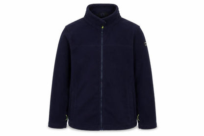 Front view of All Terrain boys’ blue jacket, size 11-12, years zip