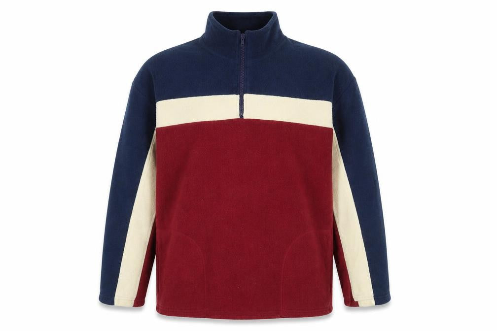 St Michael Boys Multicoloured Striped Polyester Pullover Sweatshirt Size 13-14 Years Zip
