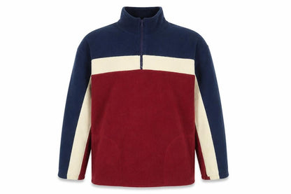 St Michael Boys Multicoloured Striped Polyester Pullover Sweatshirt Size 13-14 Years Zip
