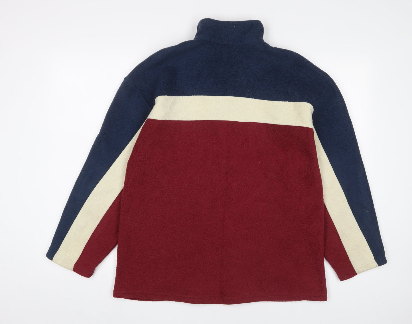 St Michael Boys Multicoloured Striped Polyester Pullover Sweatshirt Size 13-14 Years Zip