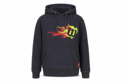 Wilson Boys Grey Cotton Pullover Hoodie Size 9-10 Years Pullover - Logo