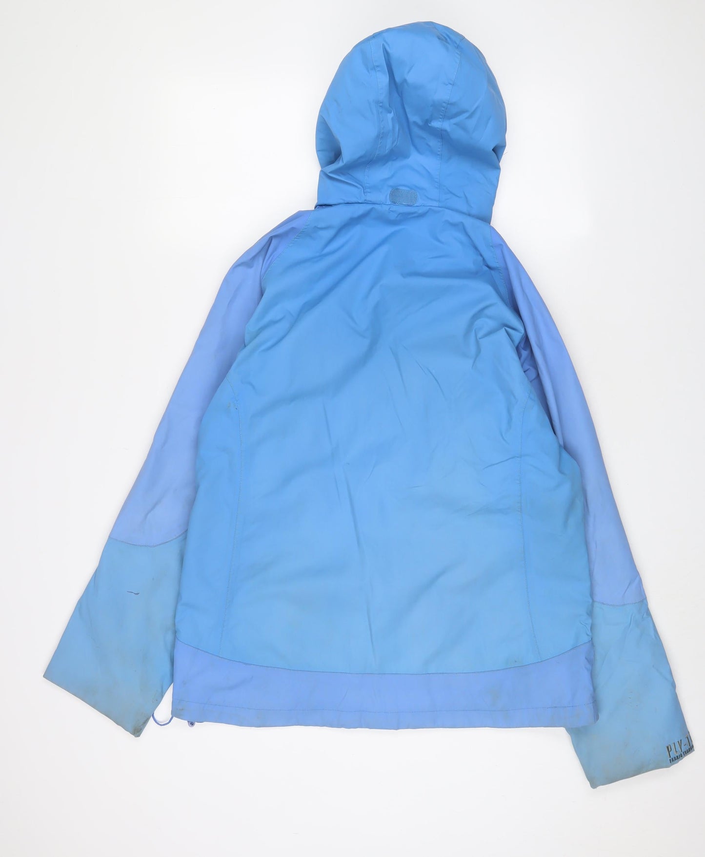 KOKO Pink Womens Blue Jacket Coat Size 16 Zip - Logo, Embroidered