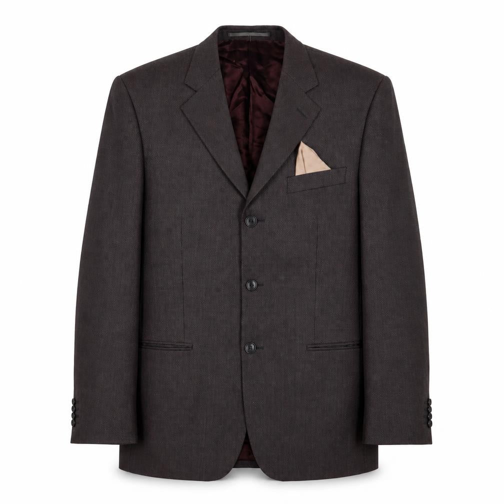 Cecchi Paolo Mens Brown Wool Jacket Suit Jacket Size 40 Regular