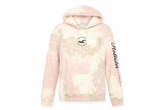 Hollister Womens Pink Cotton Pullover Hoodie Size XS Pullover - Tie Dye, Southern California