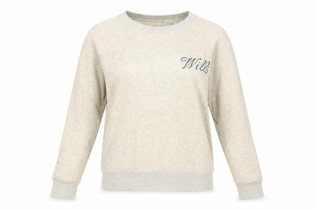 Jack Wills Womens Grey Cotton Pullover Sweatshirt Size 8 Pullover
