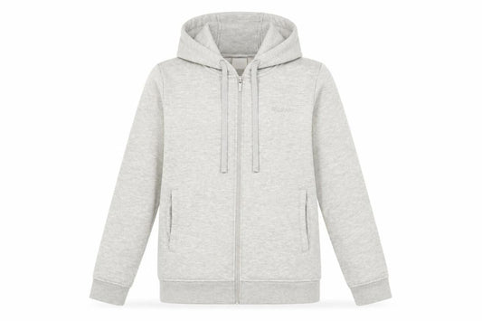 LA Gear Womens Grey Cotton Full Zip Hoodie Size 12 Zip