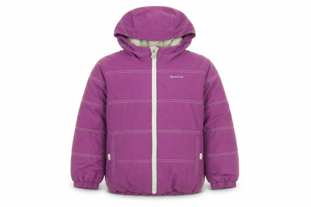 Quechua Girls Purple Overcoat Coat Size 8 Years Zip
