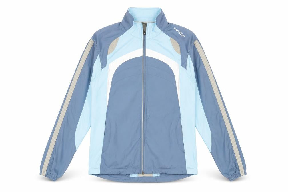 Saucony Womens Blue Jacket Coat Size S Zip
