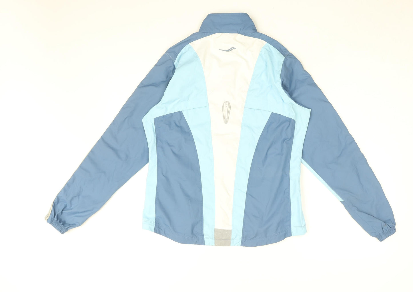 Saucony Womens Blue Jacket Coat Size S Zip