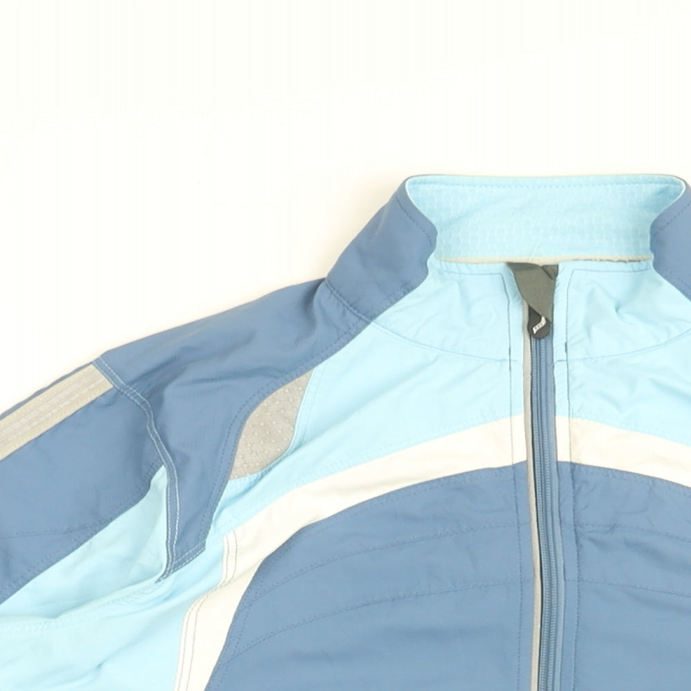 Saucony Womens Blue Jacket Coat Size S Zip