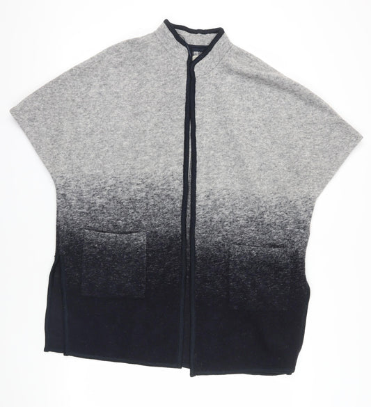 Maison Cinqcent Grey Wool Blend Cape - Size L