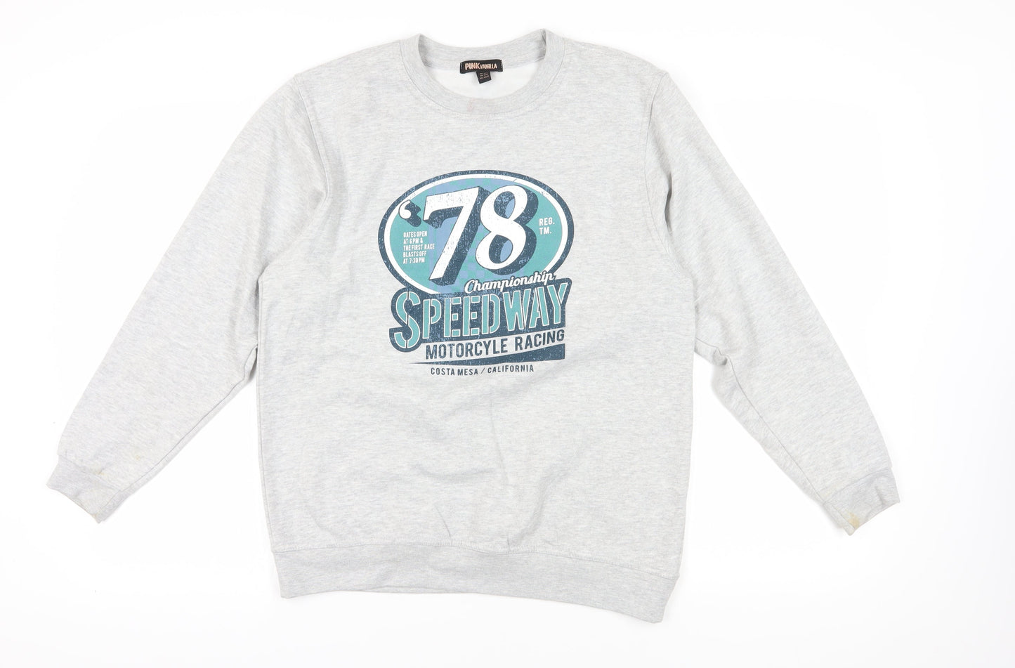 Pink Vanilla Grey S/M Motorcycle Sweatshirt