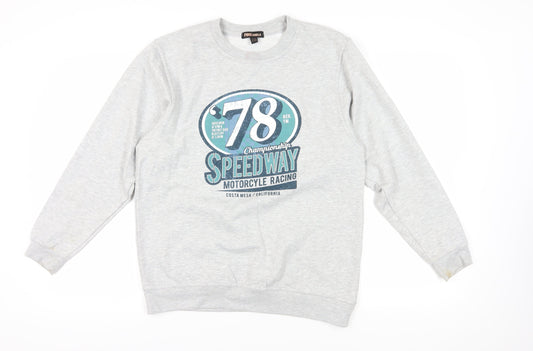 Pink Vanilla Grey S/M Motorcycle Sweatshirt
