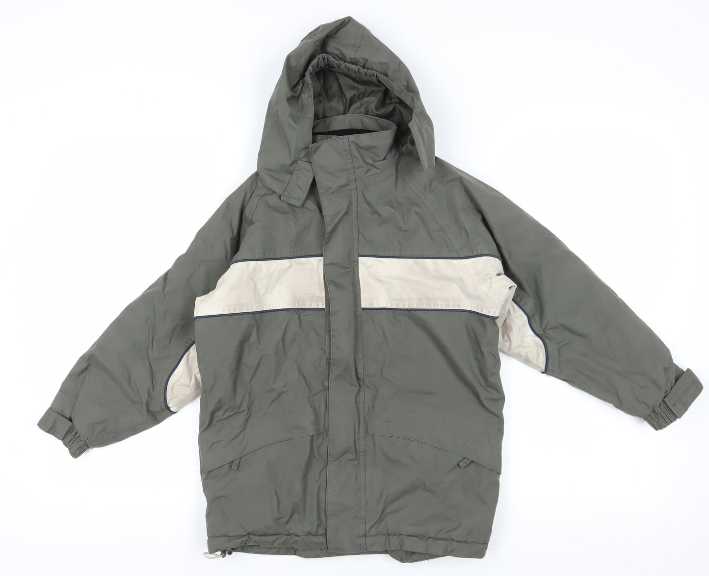 Alpine Snowsport Green Parka Jacket with Hood