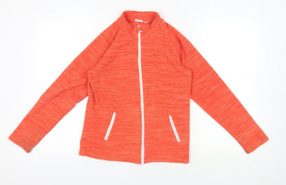 Additional front view of Warehouse girls’ orange track jacket - 13 years