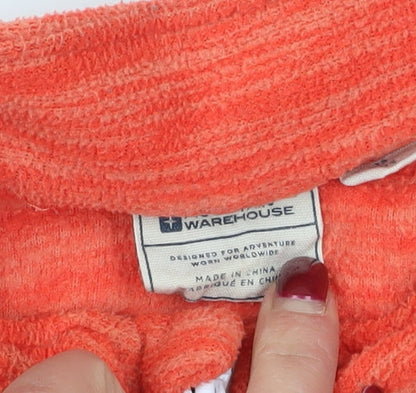 Brand and care label for Warehouse girls’ orange track jacket - 13 years